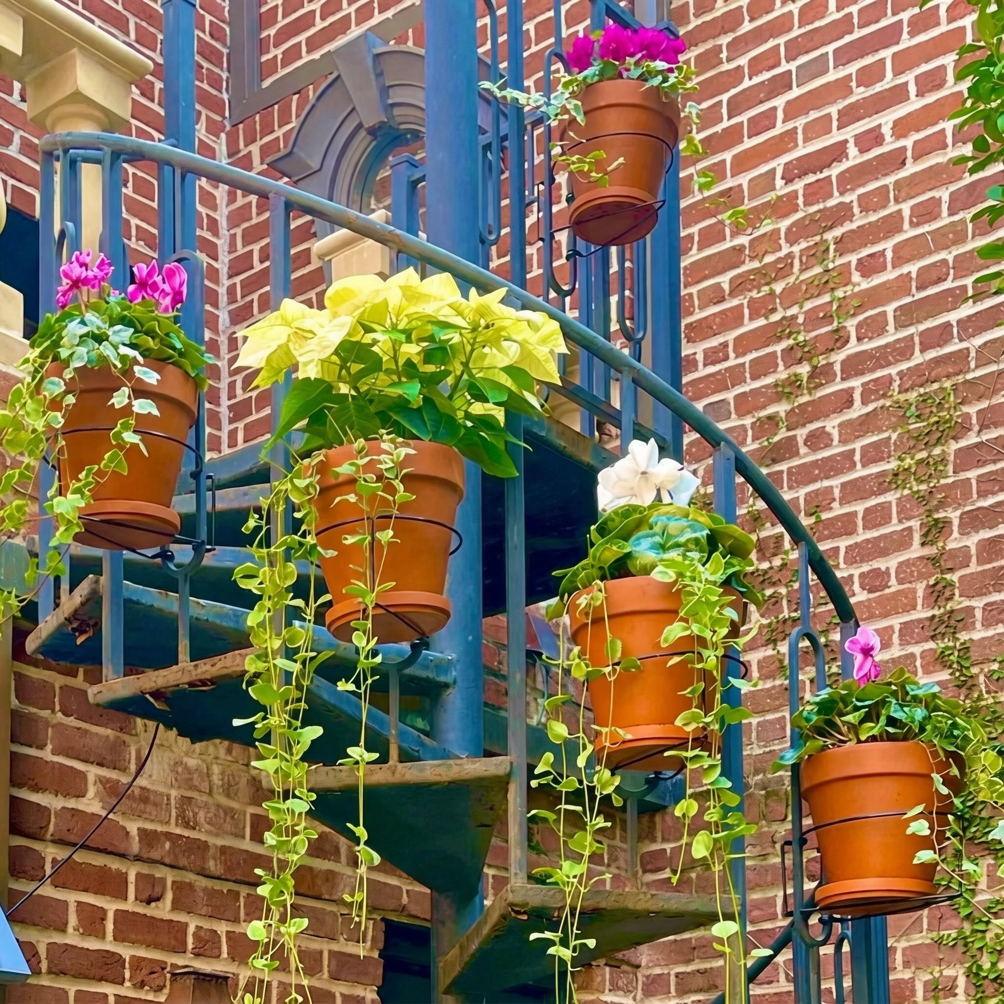🏡Railing Plant Hanger🌸 – The Easy Way to Create a Stunning Balcony Garden✨