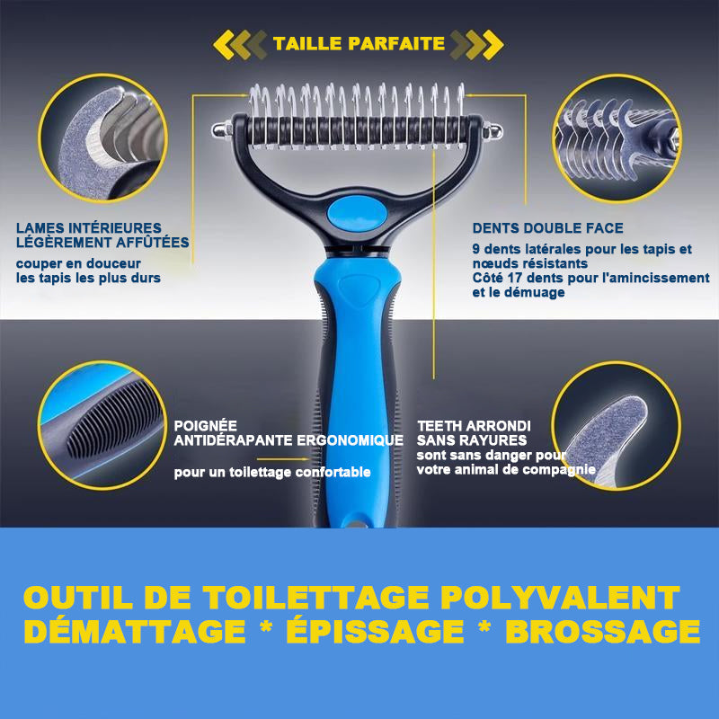 🐾✨ Professional Grooming Brush for Dogs & Cats 🐶🐱