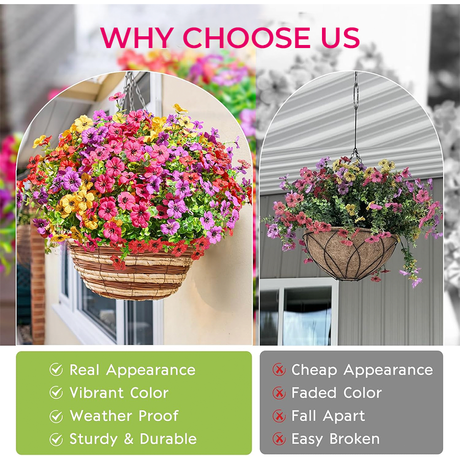 🔥Last Day 50% OFF🔥UV Resistant Look Real Colorful Spring Flowers
