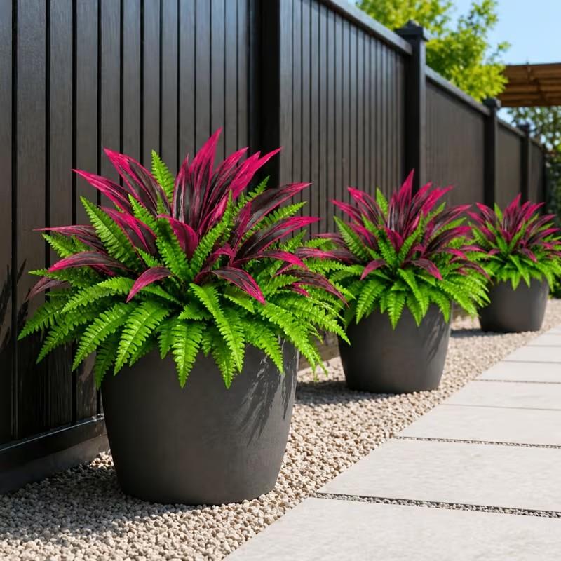 💥 BUY 1 GET 1 FREE (2 PCS)🌱 48Inch Large UV Artificial Ferns for Outdoors--No watering, No fading