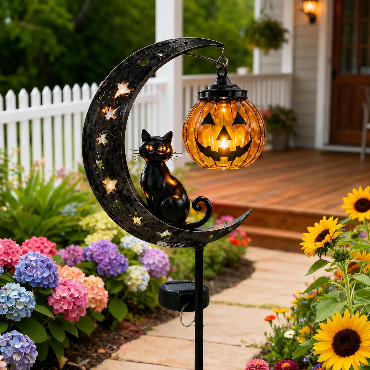 🎃Halloween Early Bird Special Sale 49% OFF-Pumpkin Moon Garden Stake Light