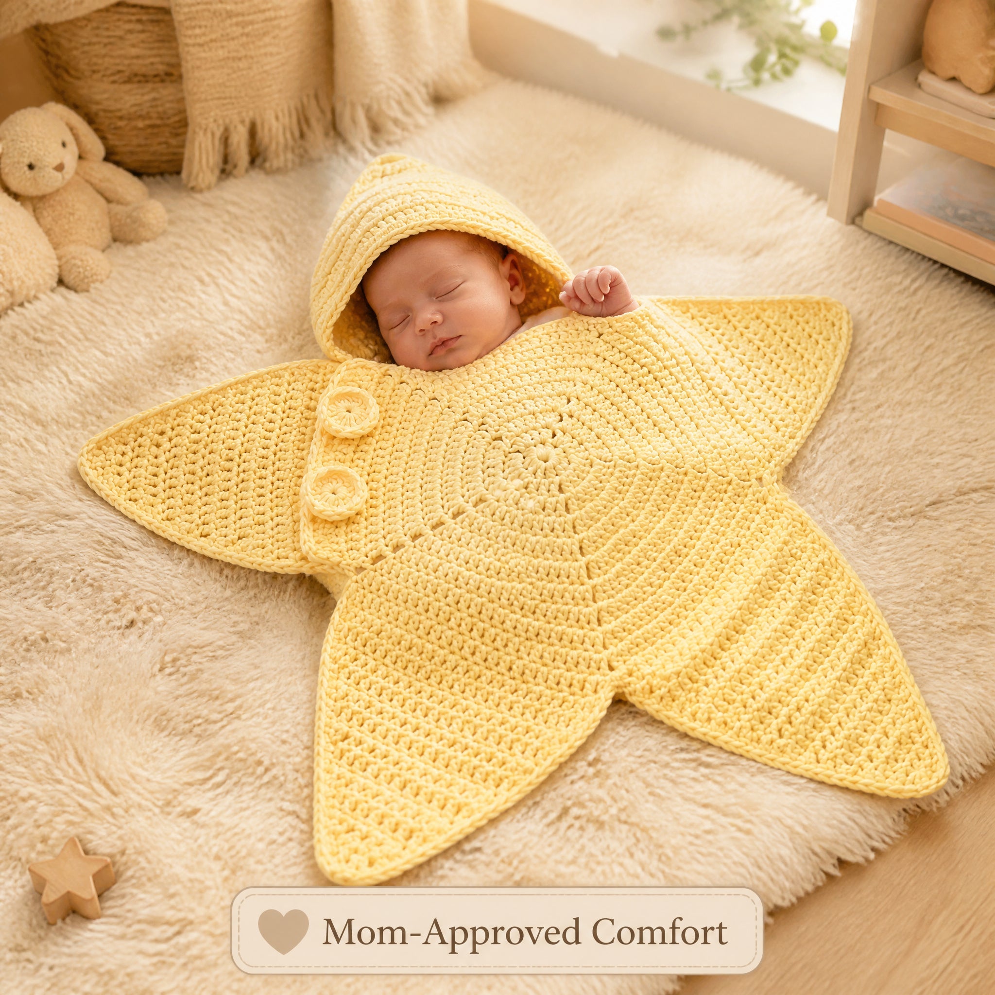 👶Seal Star Baby Sleeping Bag | Soft & Cozy ✨