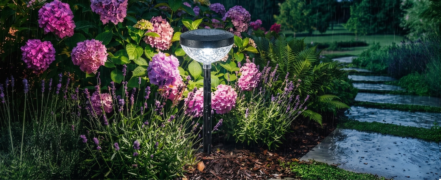 SP6 Smart Solar Pathway Lights – Color-Changing, Warm & Cool White Options, Auto Solar Charging – Perfect for Garden, Yard & Seasonal Decor