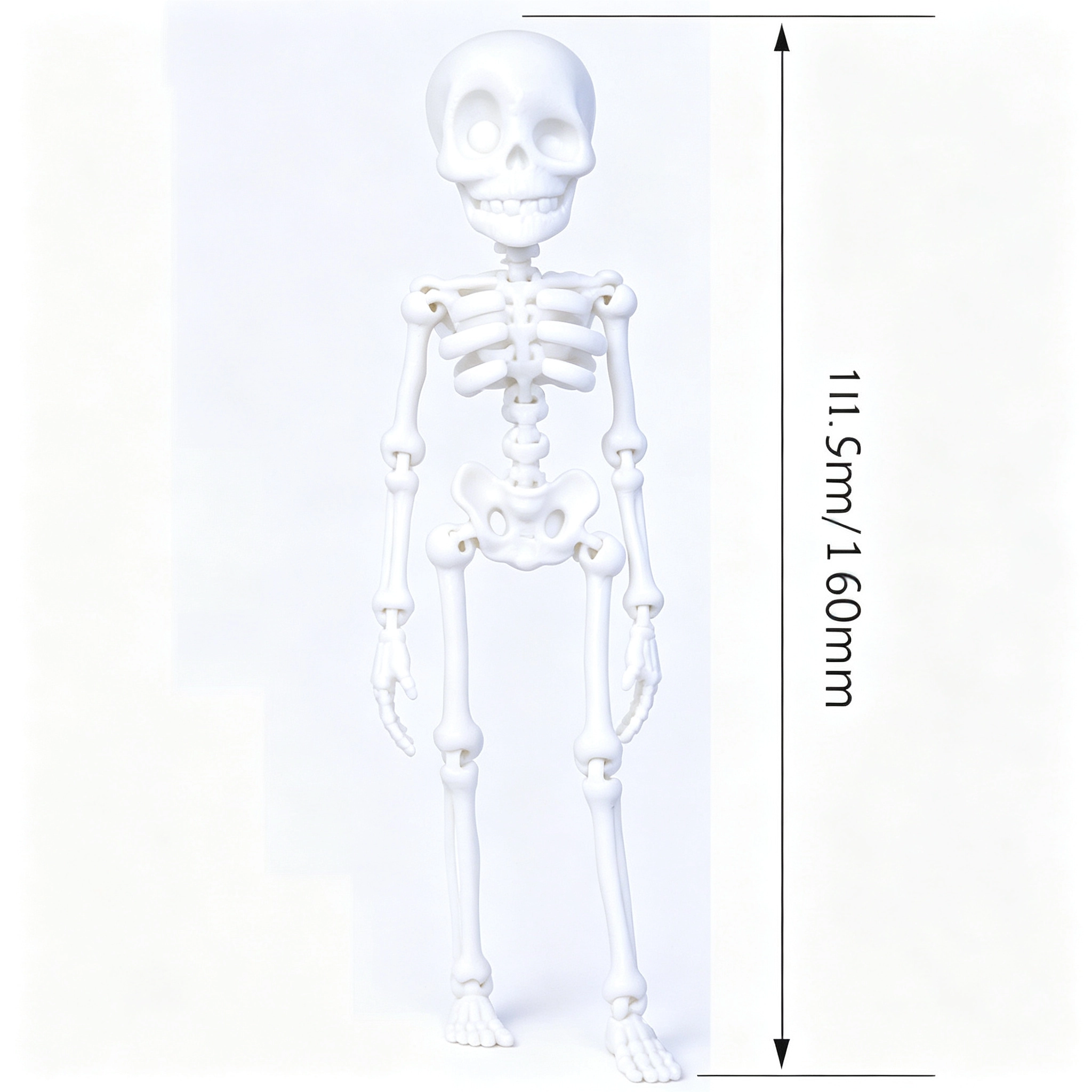 2PCS 3D Printed Skeleton Man,Skeleton Statue,Home Office Decor