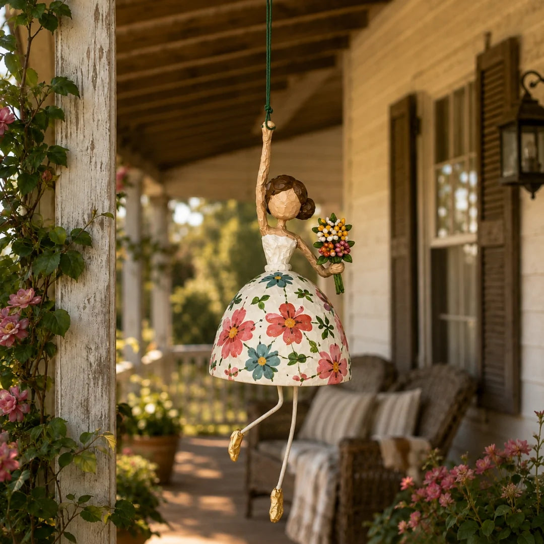 🌸 Last Day 50% OFF🌈Charming Dancing Lady Hanging Figurine –Cute Gift for Women, Mom, and Garden Lovers 👧