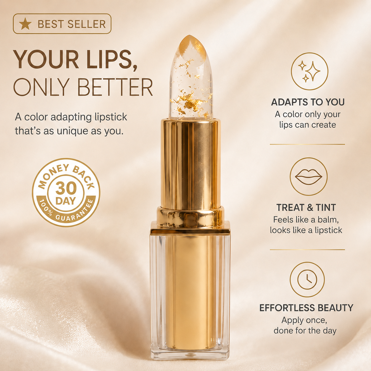 pH Bloom Color-Changing Lipstick
