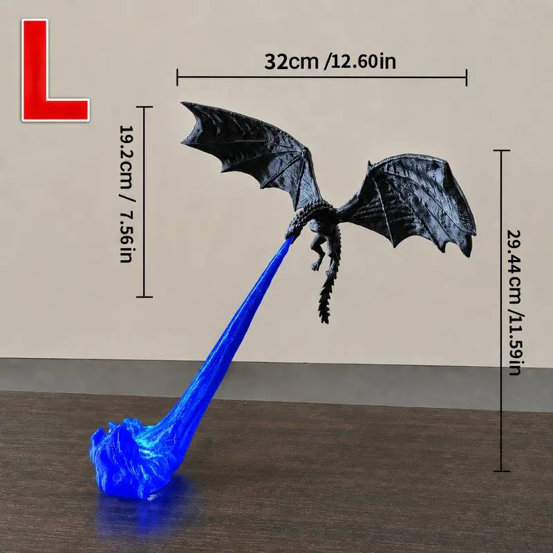 🔥 Last Day 65% OFF 🐉3D Fire-Breathing Dragon LED Display – Fantasy Bookshelf Decor with Glowing Flame📚