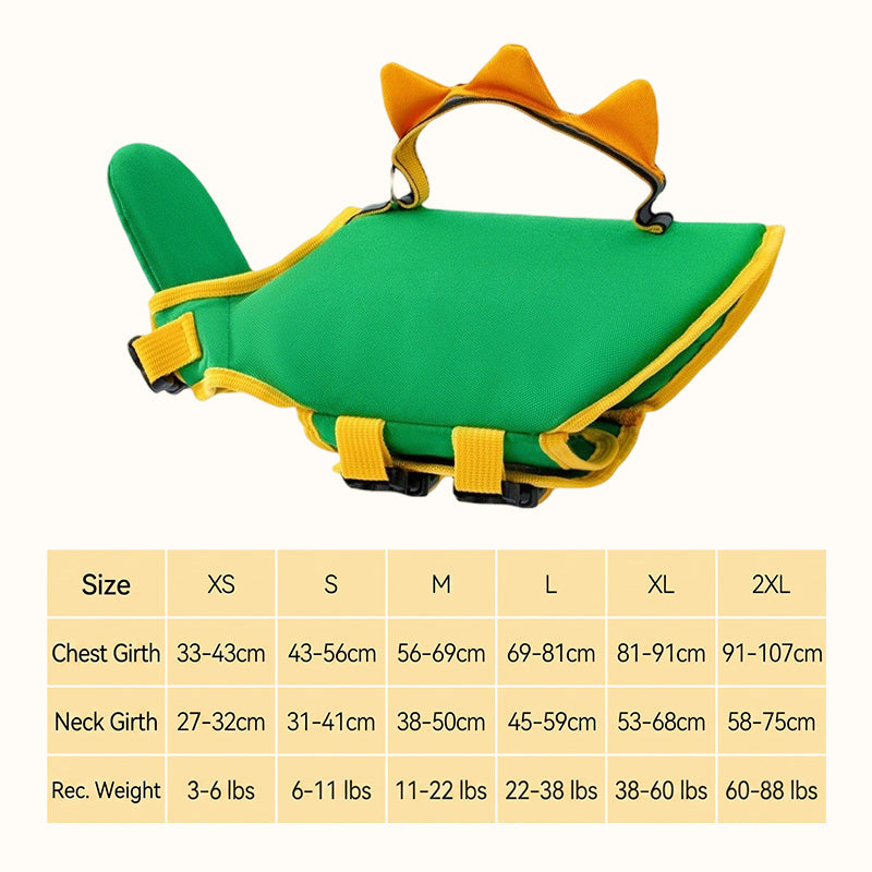 Paw-some Swim Gear – Animal-Shaped Life Jackets for Dogs & Cats