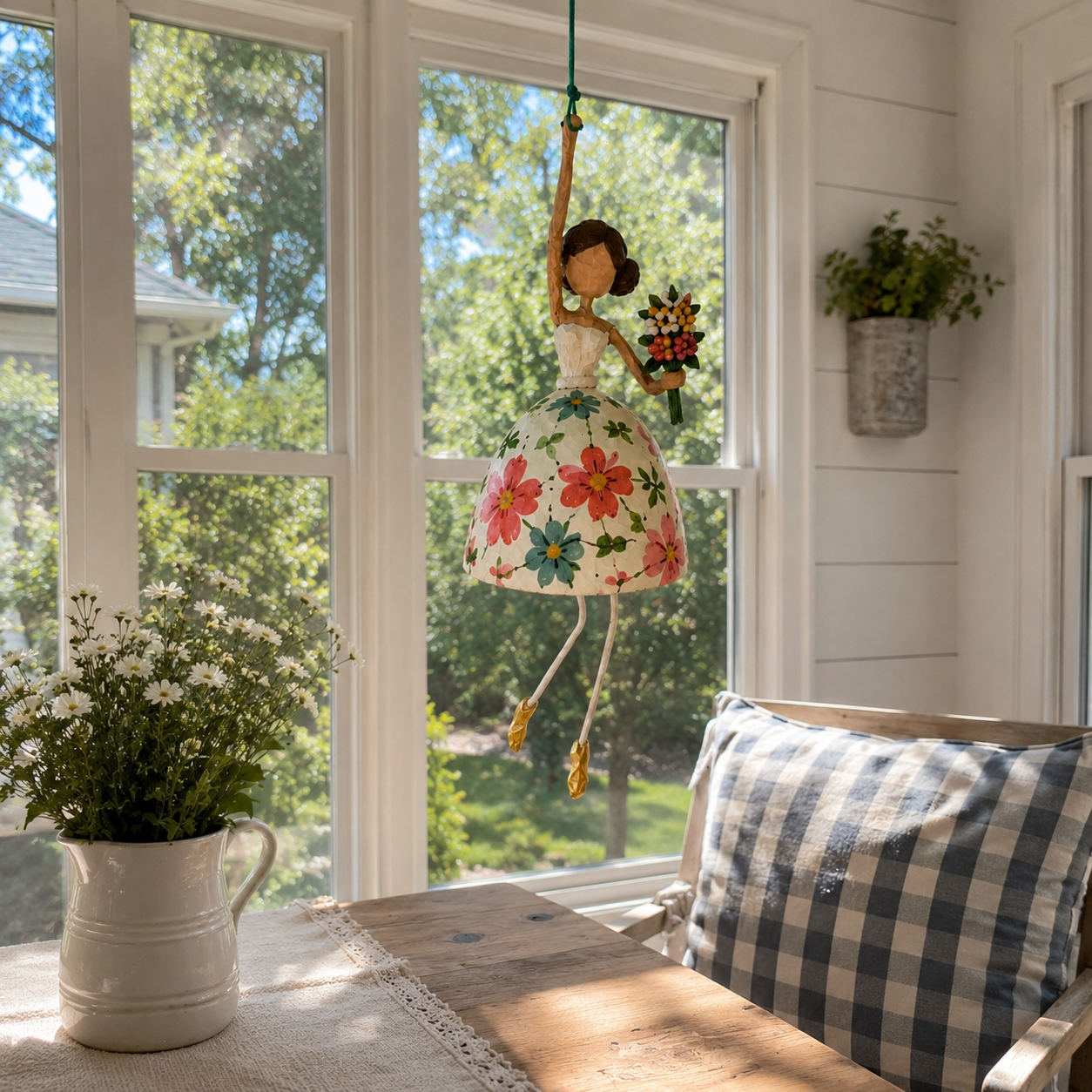 🌸 Last Day 50% OFF🌈Charming Dancing Lady Hanging Figurine –Cute Gift for Women, Mom, and Garden Lovers 👧