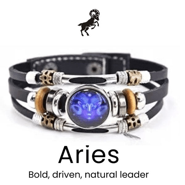 🌌🌏Astrological Sign Luminous Bracelet Super Bright In The Dark
