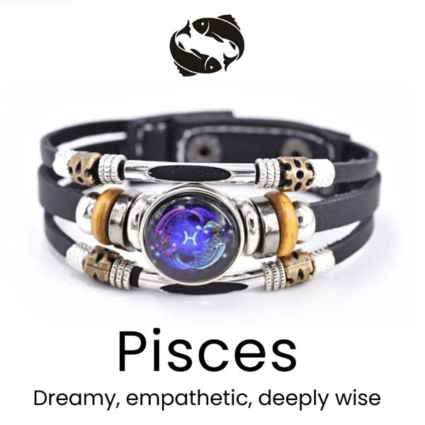 🌌🌏Astrological Sign Luminous Bracelet Super Bright In The Dark