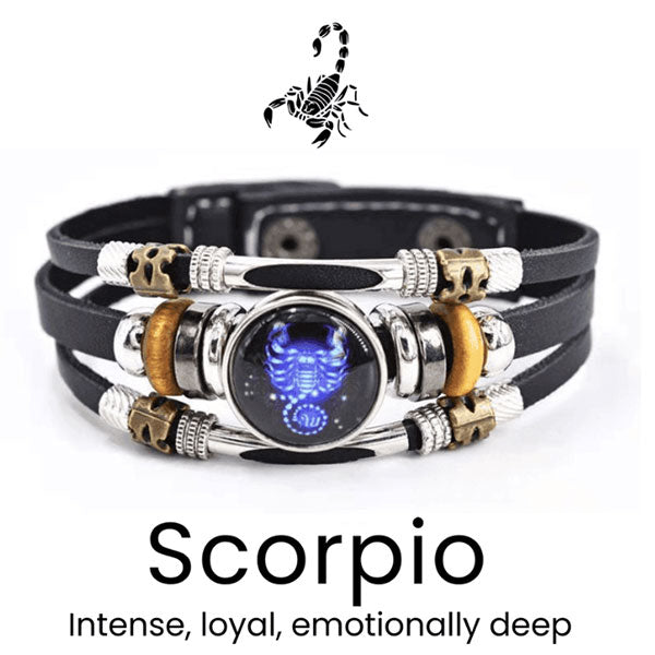 🌌🌏Astrological Sign Luminous Bracelet Super Bright In The Dark