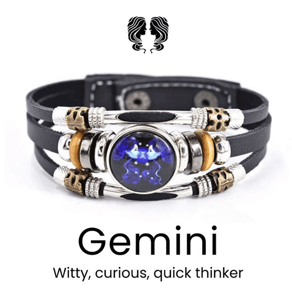 🌌🌏Astrological Sign Luminous Bracelet Super Bright In The Dark