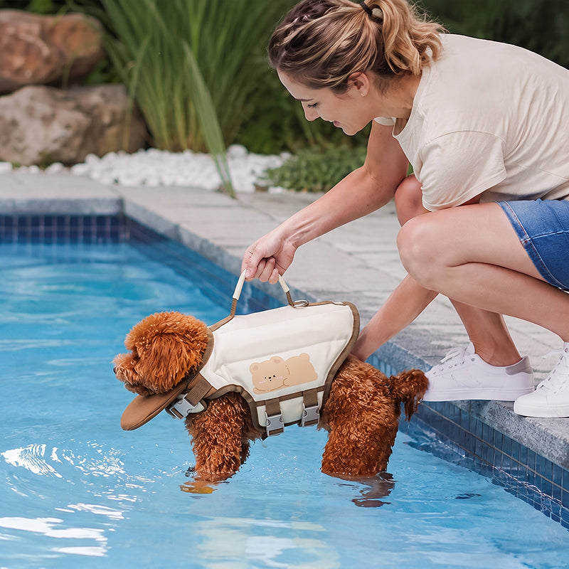 Paw-some Swim Gear – Animal-Shaped Life Jackets for Dogs & Cats