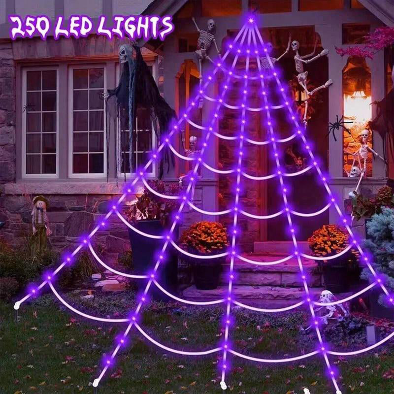 🎃Halloween Early Bird Special Sale 50% OFF🕷️Halloween Glowing Spider Web Lights👻
