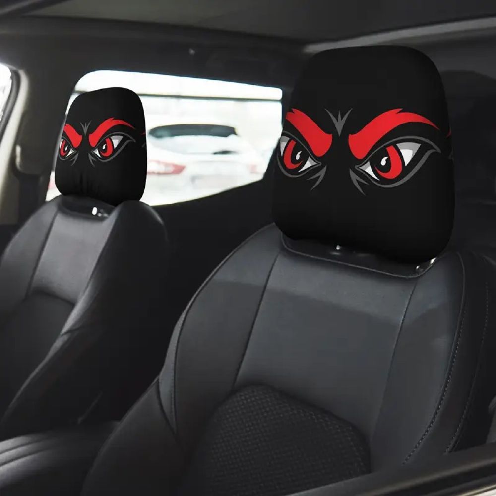 🚗LAST DAY 55% OFF🔥Funny Cartoon Car Headrest Covers – 2PCS Universal Fit