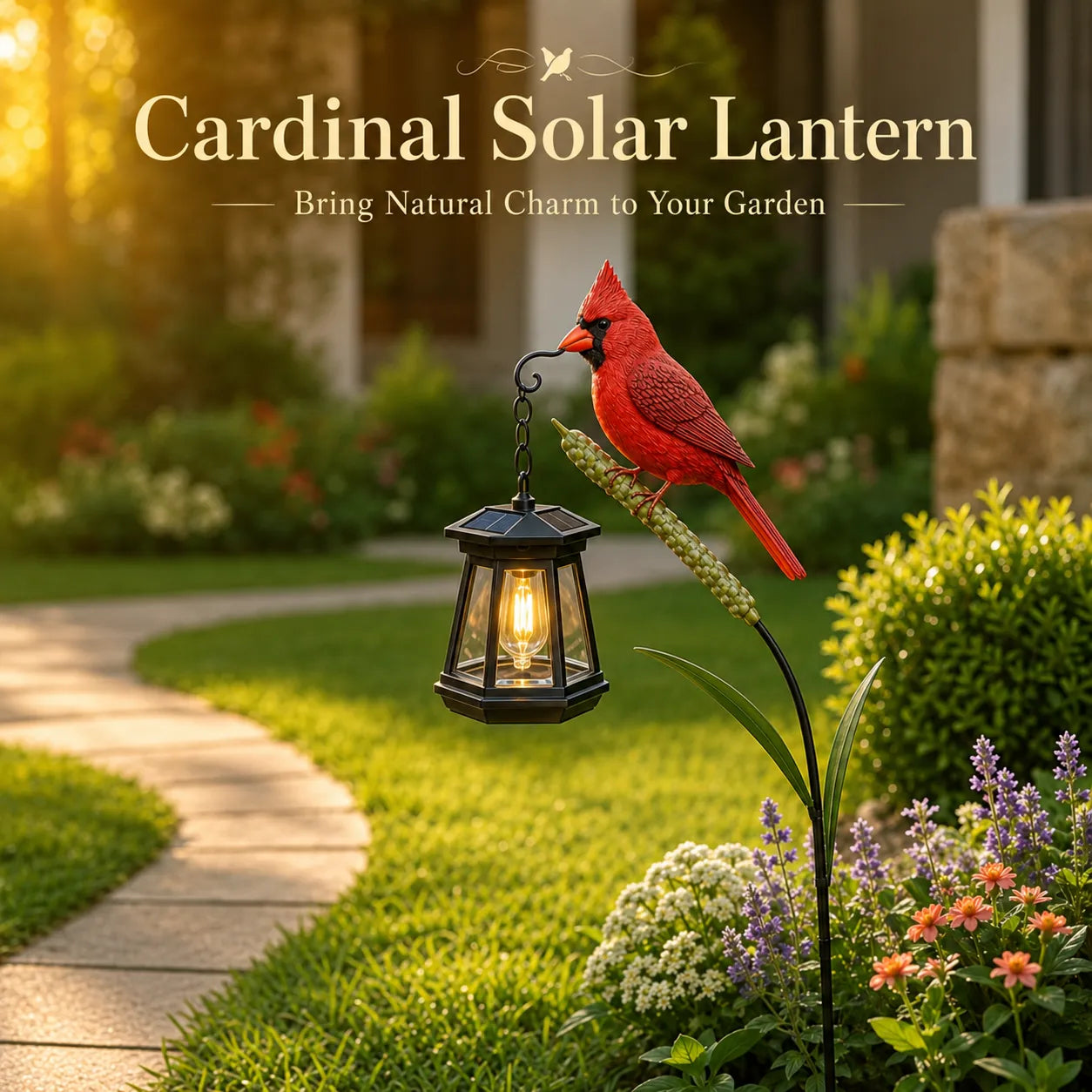 🐦 Cardinal Garden Light—A Beautiful Garden Light That Feels Full of Life