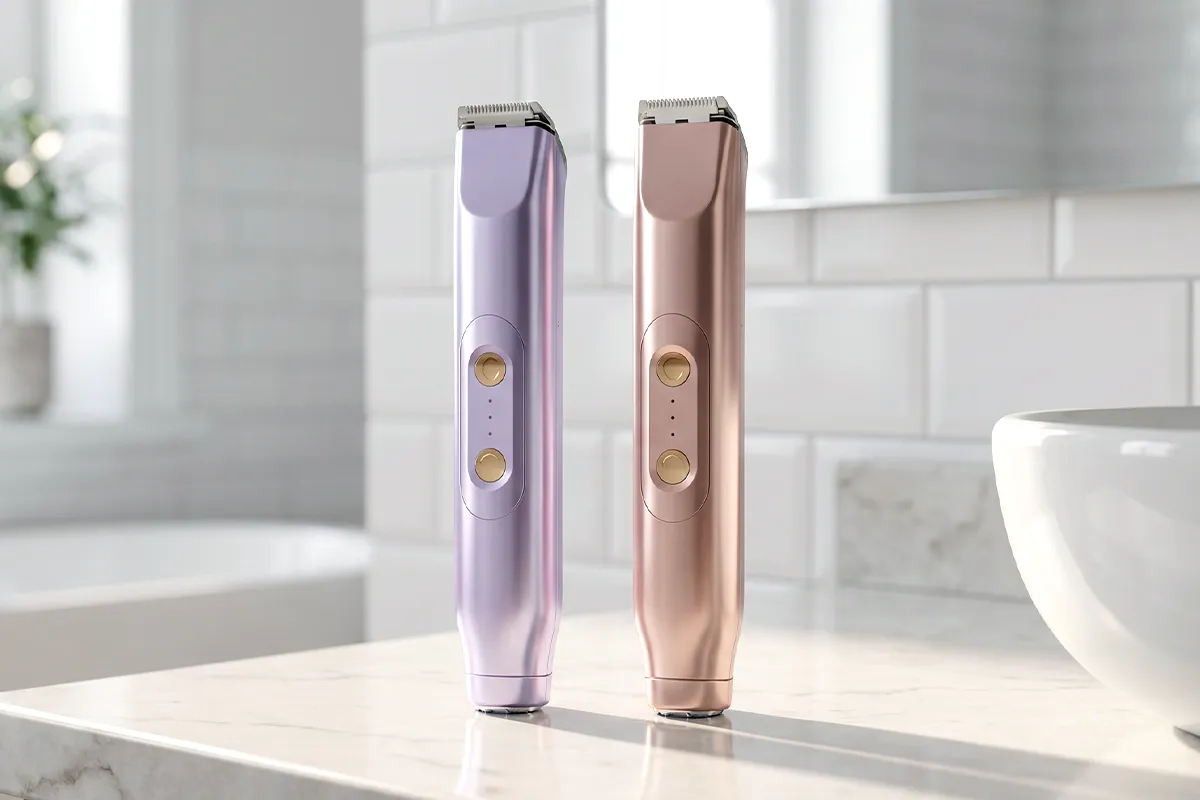 🚨 ⚡Bikini Trimmer for Women, Electric Shaver and Razor Rechargeable 2-in-1 Body and Facial Epilator, Underarms and Legs, IPX7 Waterproof