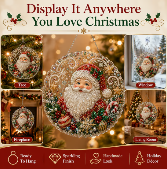 🎄Christmas Early Bird Special Sale 49% OFF✨ Christmas Pearl Diamond Art Hanging Ornament Kit