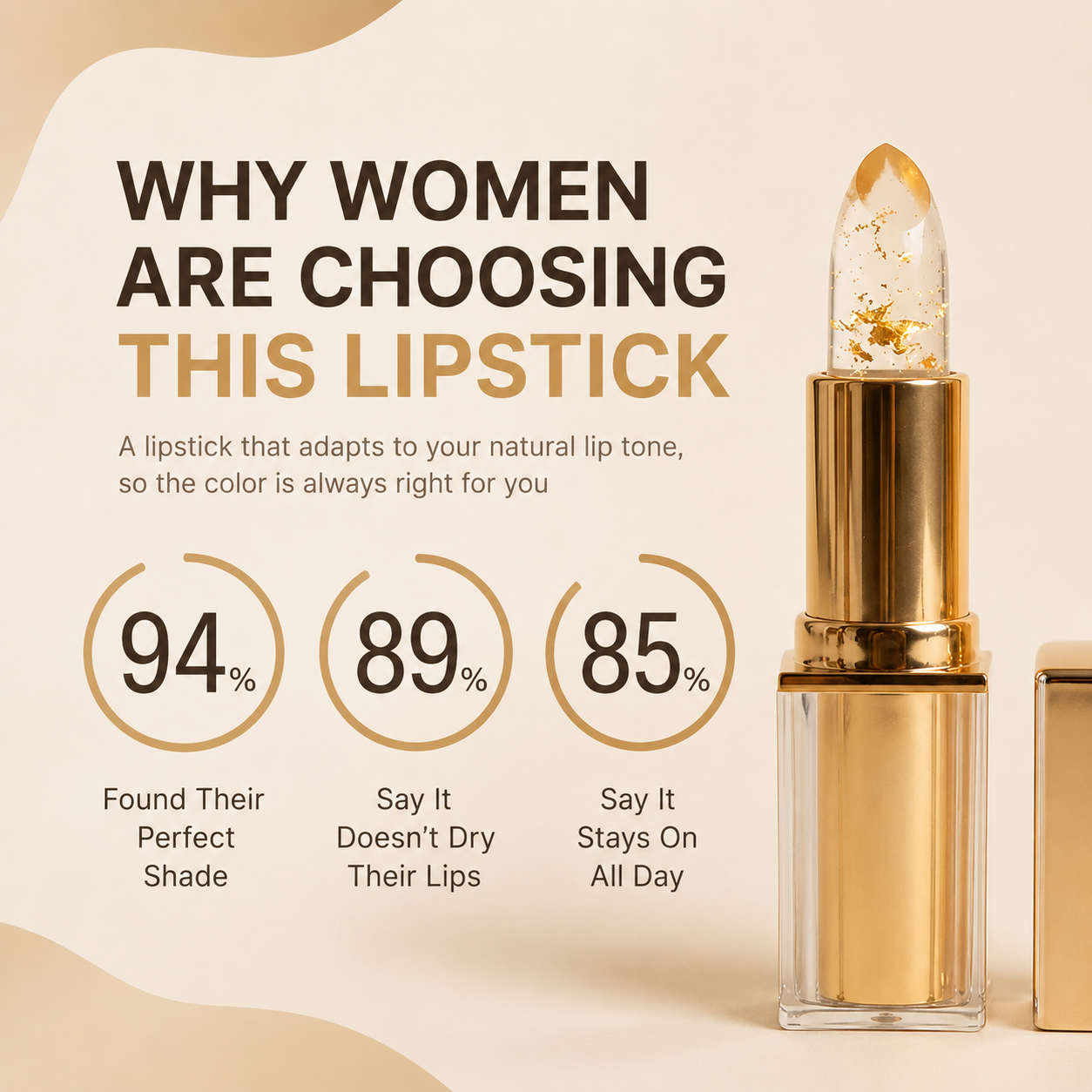 pH Bloom Color-Changing Lipstick