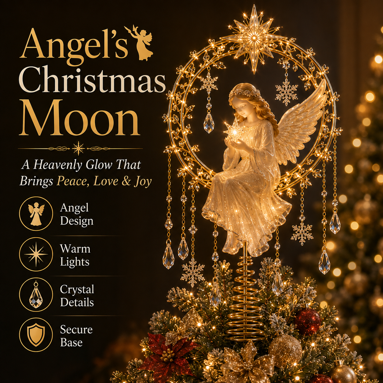 🎄Christmas Early Bird Special Sale 49% OFF⛄Meaningful Christmas Tree Topper Collection – Lighted Holiday Keepsakes👼