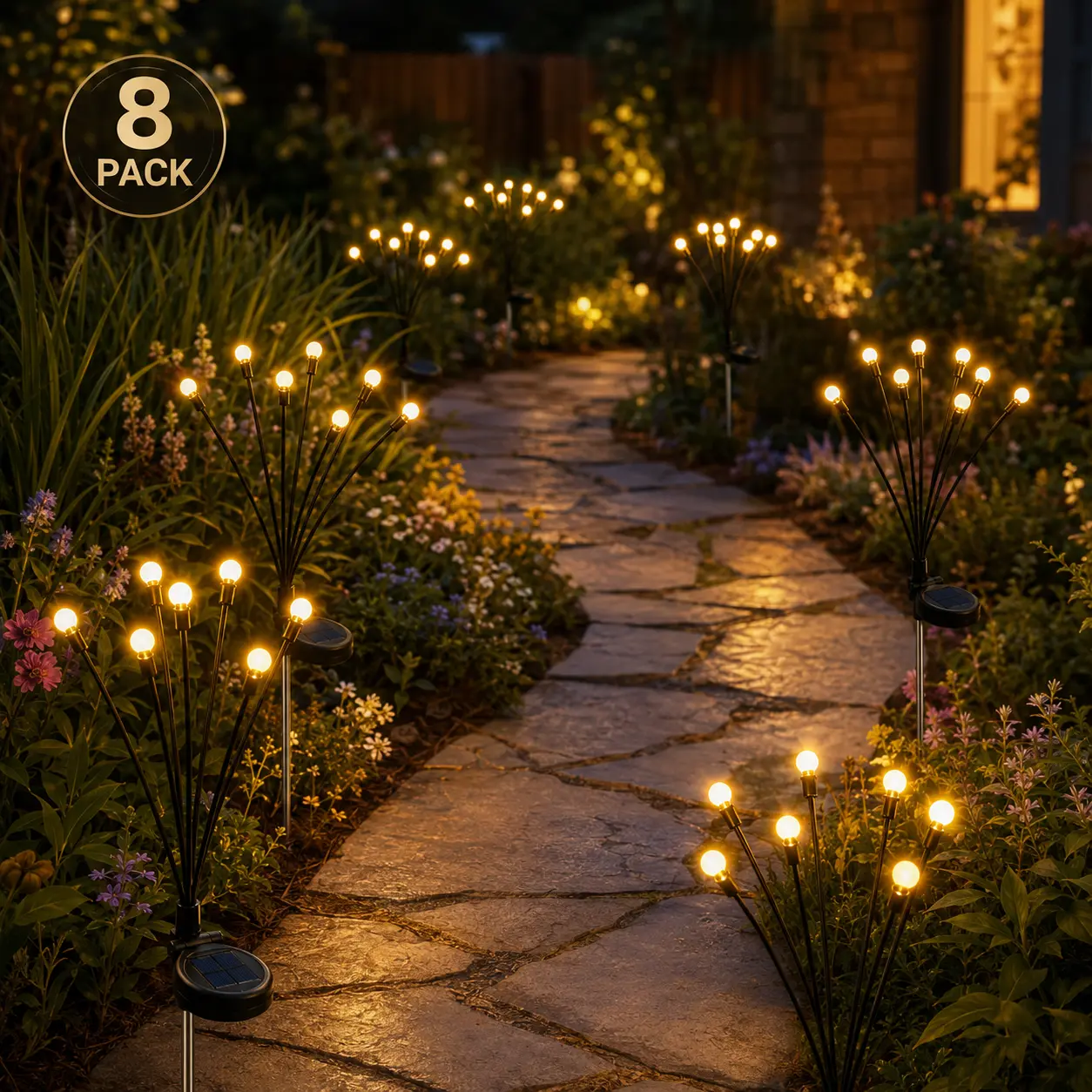 💡LIMITED-TIME 50% OFF!🔥Outdoor Solar Firefly Garden Lights Waterproof 4/8 Pack