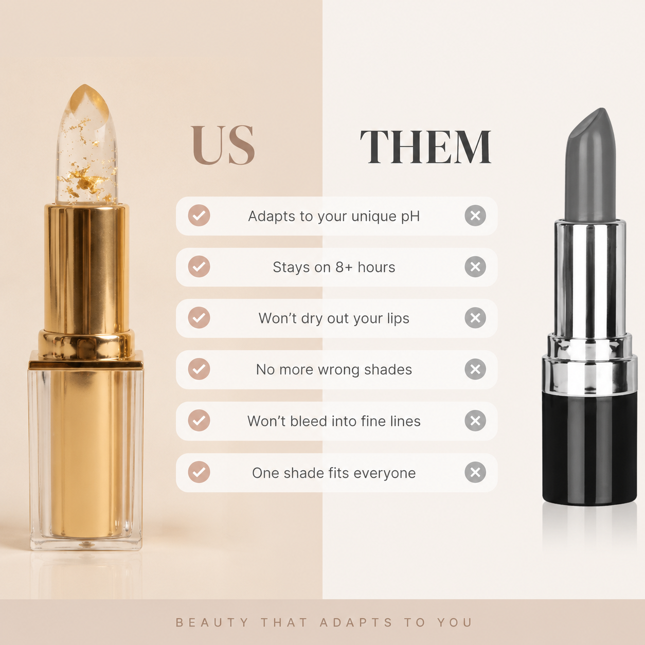 pH Bloom Color-Changing Lipstick