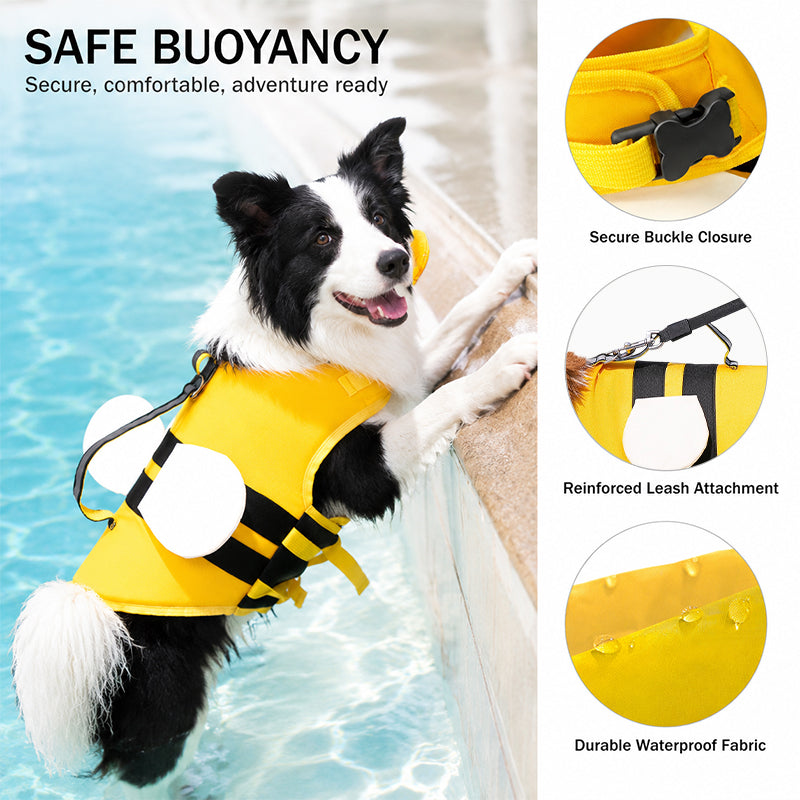 Paw-some Swim Gear – Animal-Shaped Life Jackets for Dogs & Cats