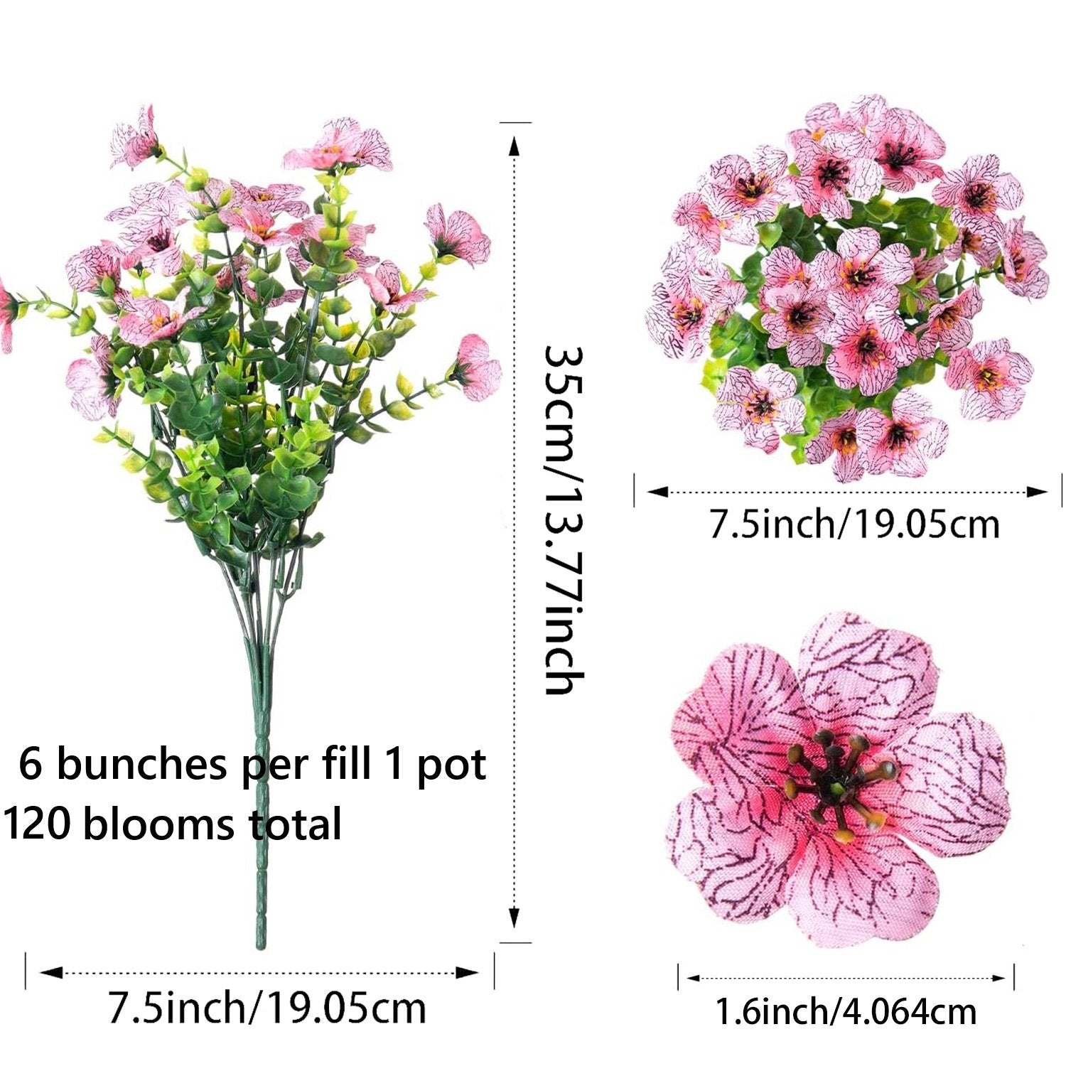 🌼Last Day 50% OFF🔥Upgraded High-grade  Material 🌱 Rainproof Lifelike Artificial Flowers With UV-Shield Coating