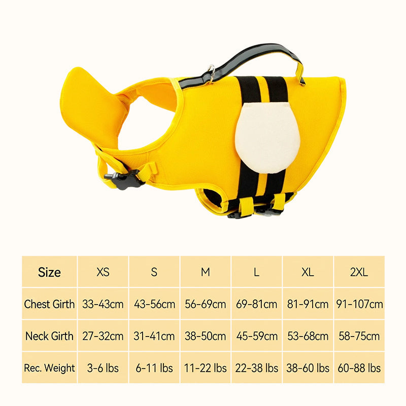 Paw-some Swim Gear – Animal-Shaped Life Jackets for Dogs & Cats