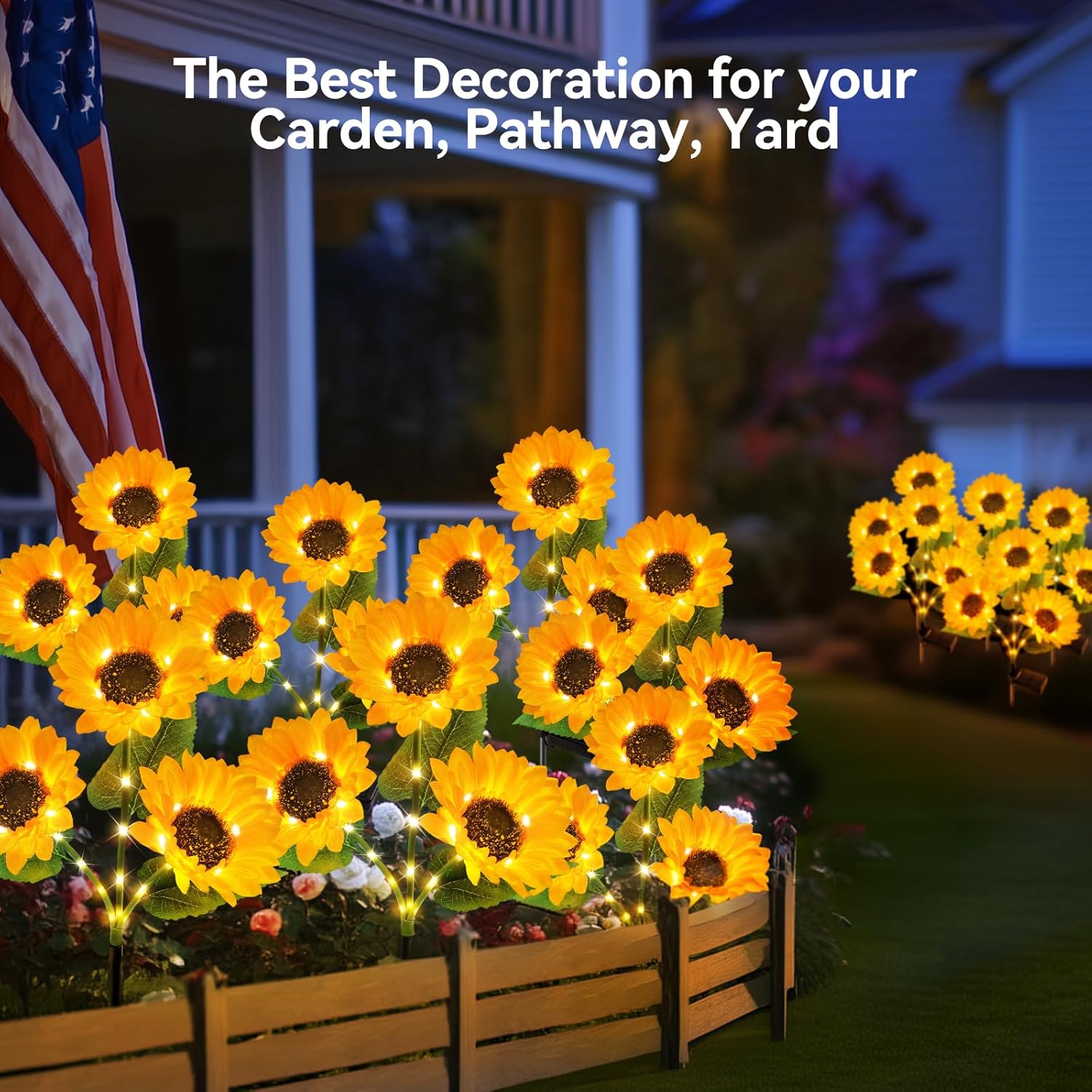 🌻Solar Outdoor Sunflower Lights✨