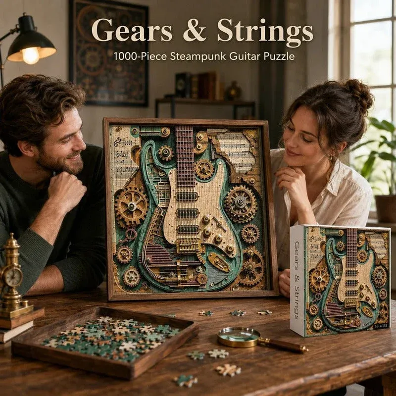 🔥LAST DAY 50% OFF 🧩Creative Steampunk Guitar 3D Puzzle—vintage-inspired details for a distinctive steampunk look.