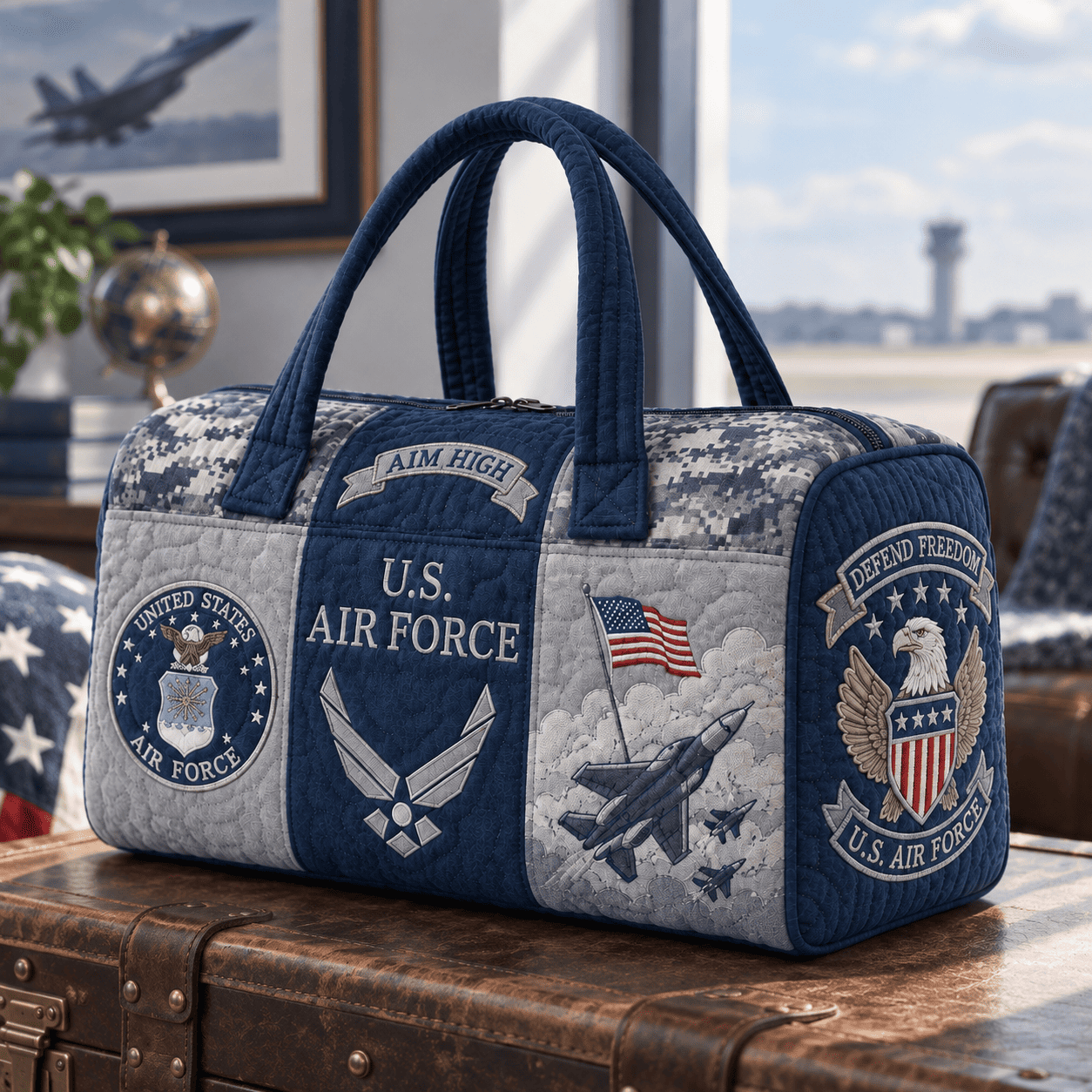 🏆Last Day Promo: 49% OFF🔥-100% Handmade US Military Heritage Quilted Duffel Bag(Michael Harris Handmade®)