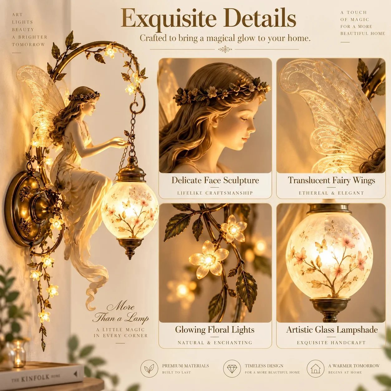 🧚Last Day Promo: 49% OFF!🌸 Fairy Garden Glow Wall Lamp – Whimsical Floral Accent Light for Cozy Spaces