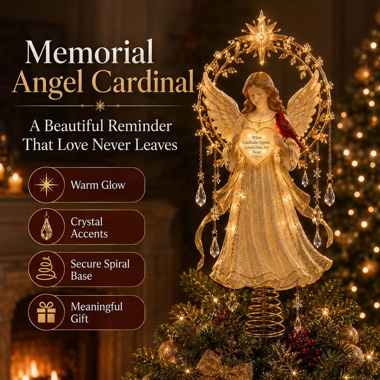 🎄Christmas Early Bird Special Sale 49% OFF⛄Meaningful Christmas Tree Topper Collection – Lighted Holiday Keepsakes👼