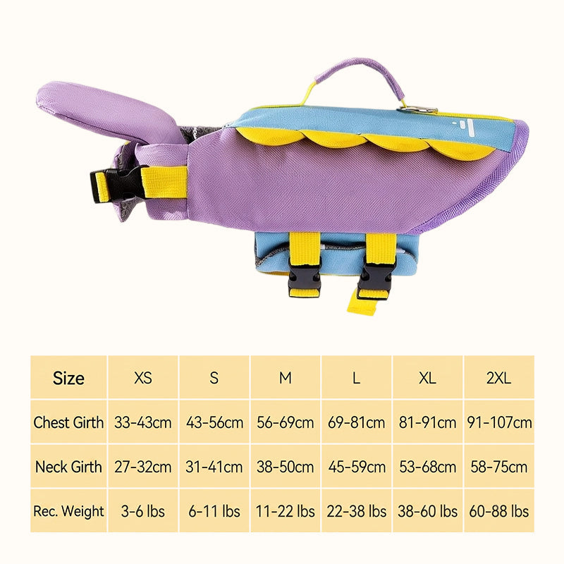 Paw-some Swim Gear – Animal-Shaped Life Jackets for Dogs & Cats