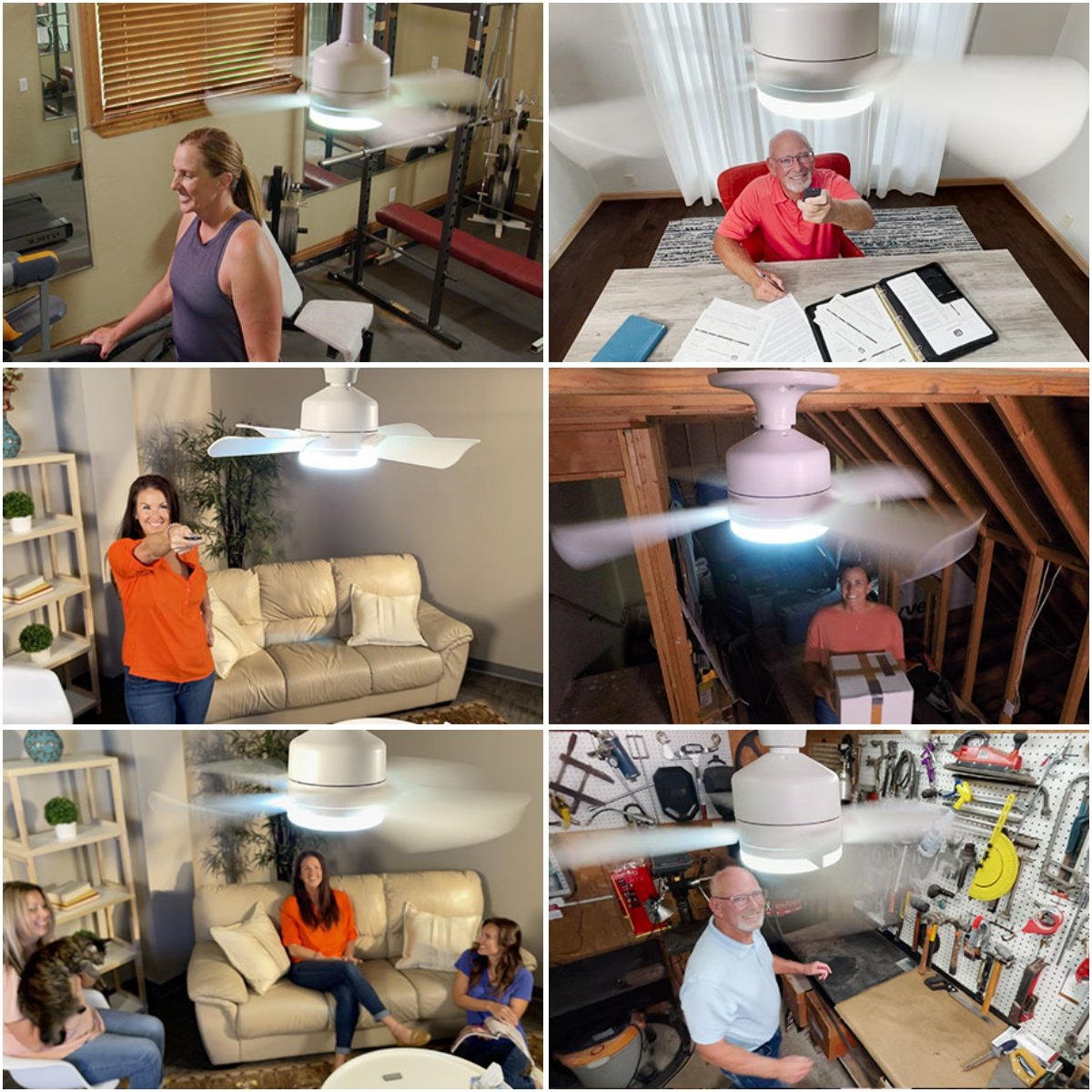 🏆LAST DAY SALE 30% OFF🔥 LED Ceiling Fan Light – 20.5” Ultra-Quiet with Remote 🎯 | E27 + FREE B22 Adapter 🔌 | For Bedroom 😴, Kitchen 👩‍🍳 & Garage 🛠️ – UK Ready! 🇬🇧