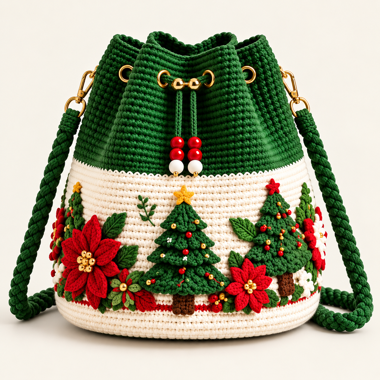 🎄Christmas Early Bird Special Sale 49% OFF🎅-Handmade Christmas Santa Crochet Crossbody Bag- Perfect Christmas Gift🎁