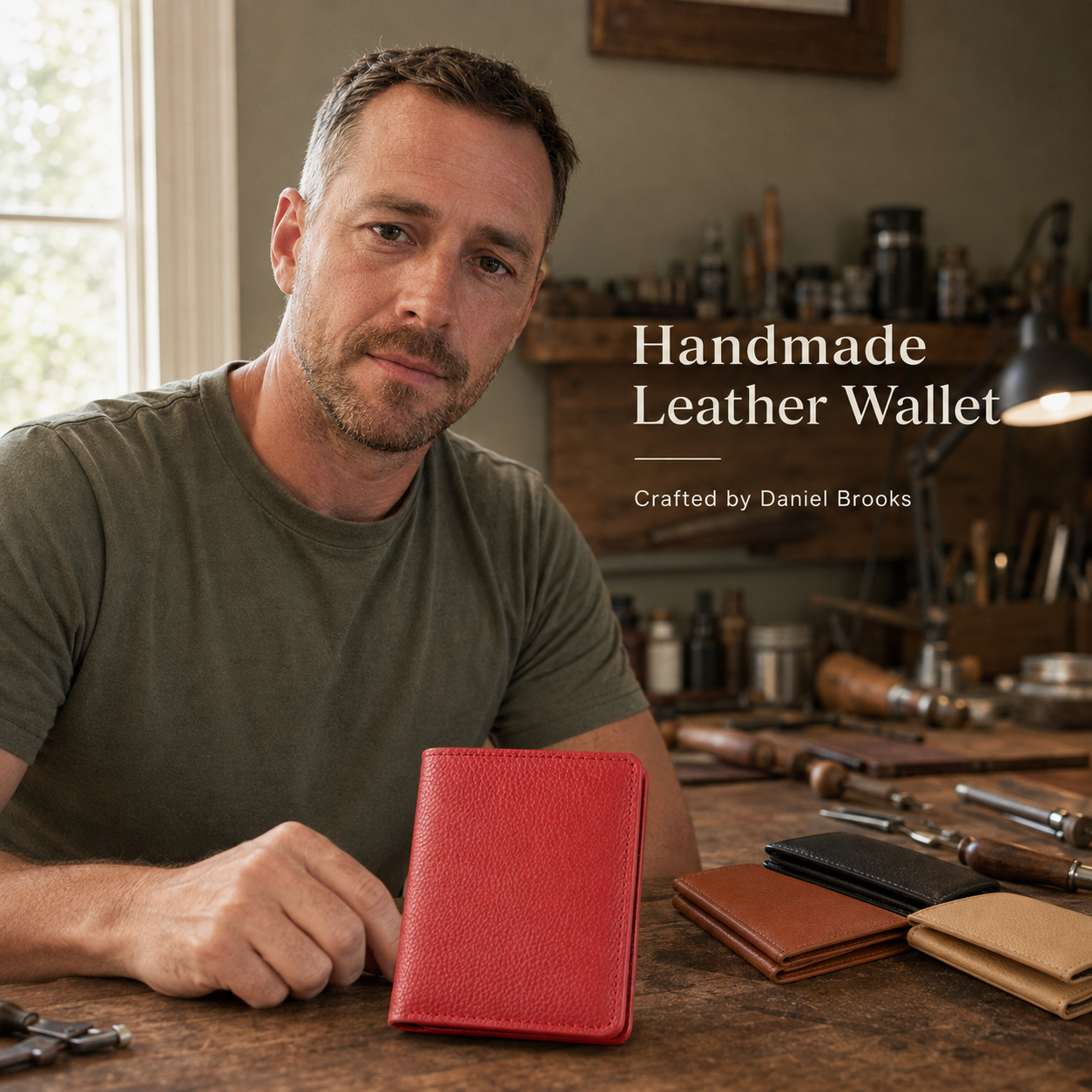 🏆Last Day Promo: 49% OFF!🔥100% Handmade Full-Grain Leather Wallet (Daniel Brooks 𝐇𝐚𝐧𝐝𝐦𝐚𝐝𝐞)