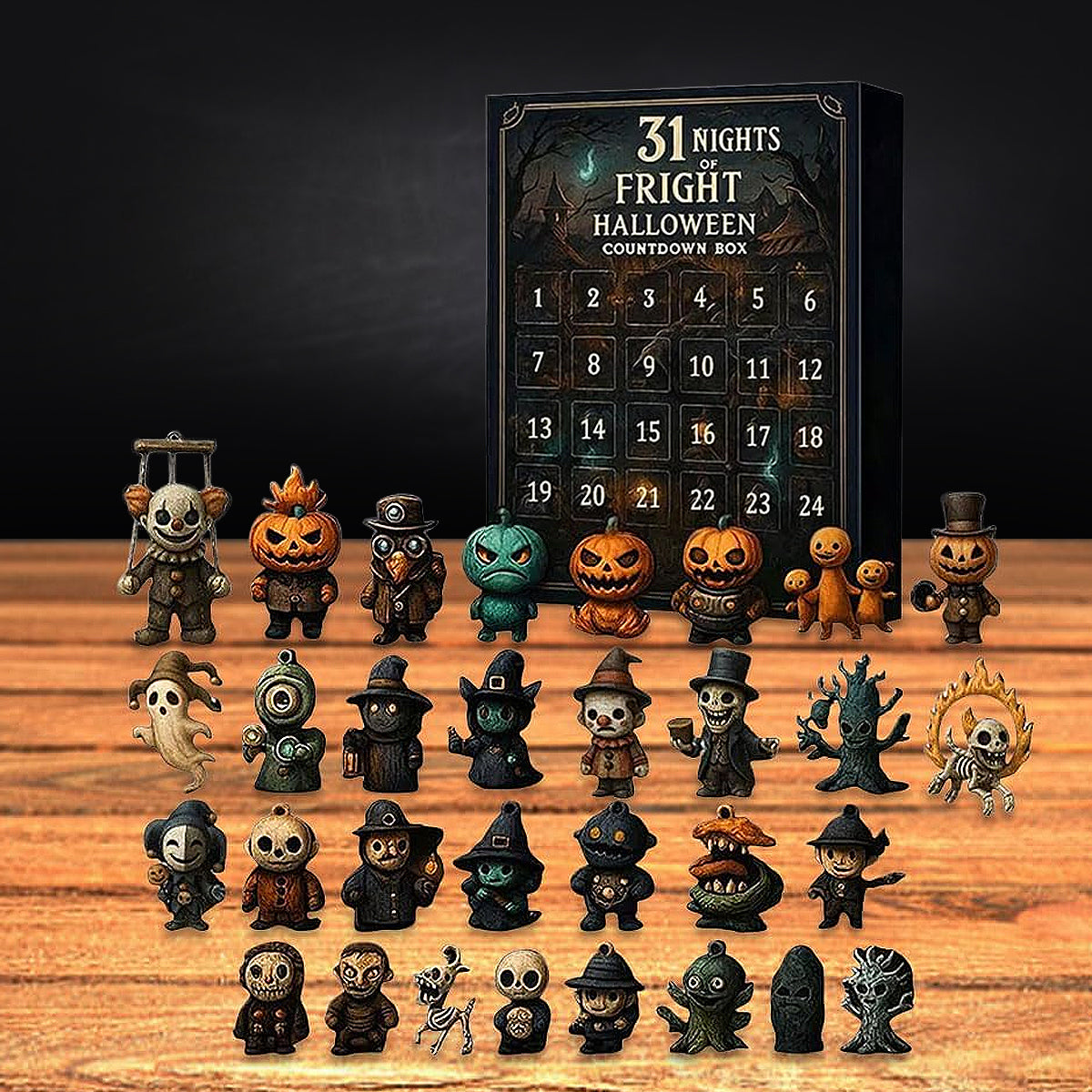 🎃Halloween Early Bird Special Sale 49% OFF-💀31 Nights of Fright-Halloween Countdown Box📅