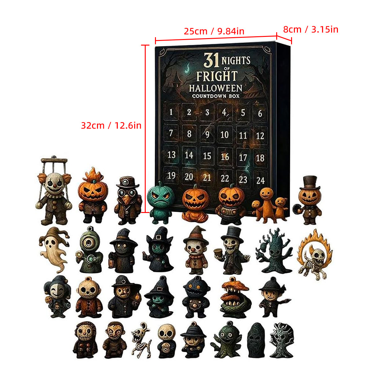 🎃Halloween Early Bird Special Sale 49% OFF-💀31 Nights of Fright-Halloween Countdown Box📅
