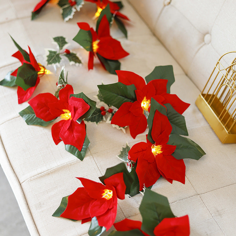 🎄Christmas Early Bird Special Sale 49% OFF✨Christmas LED Garland String Lights – Festive Home Decor and Merry Christmas Ornament🌺