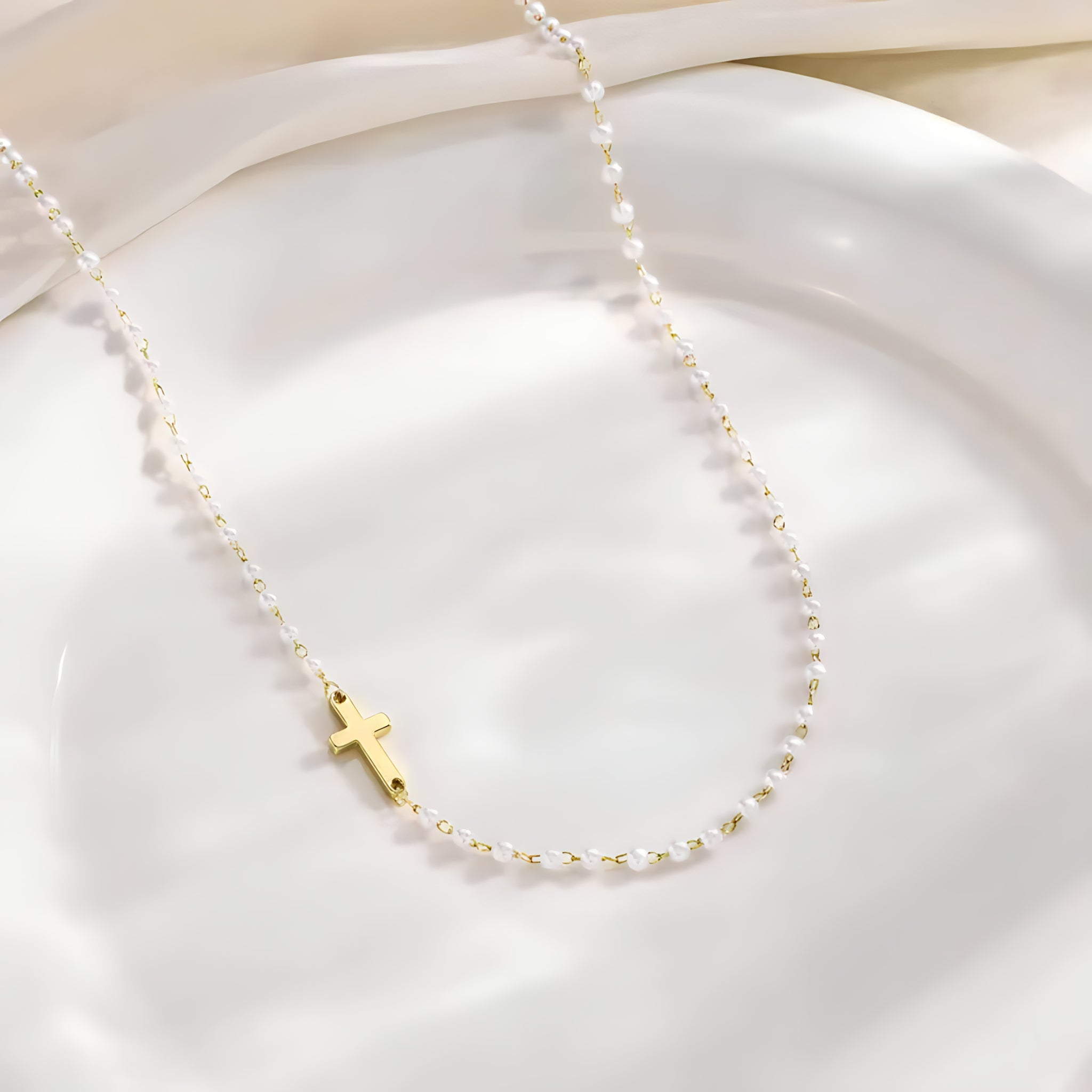 🔥Hot Sale-49% OFF🔥Cross & Pearls Necklace