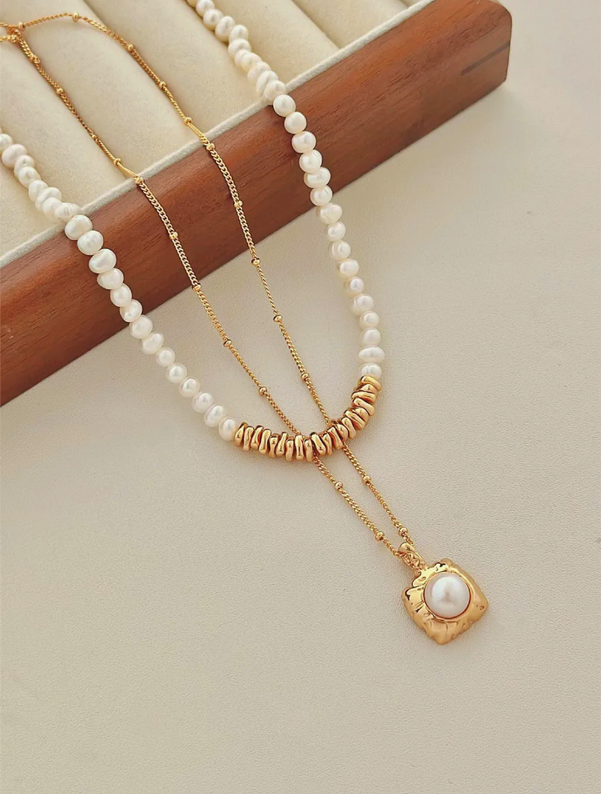 Sugar CubePearl Necklace