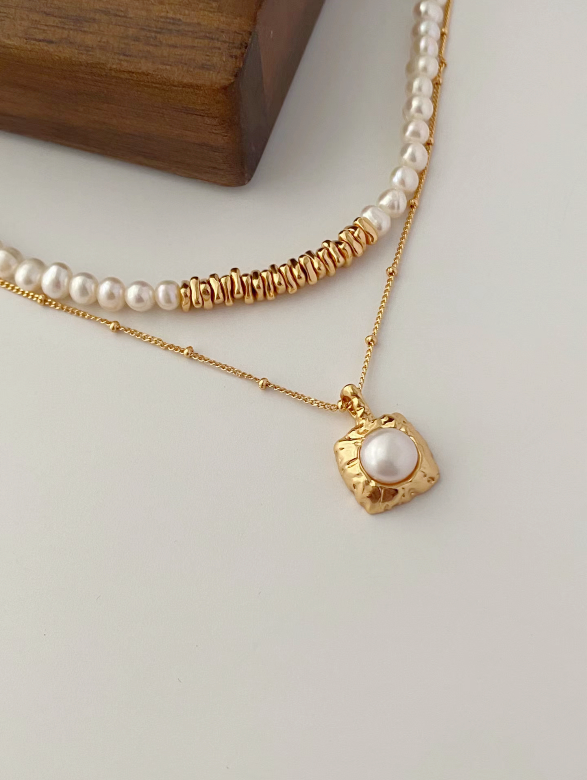 Sugar CubePearl Necklace