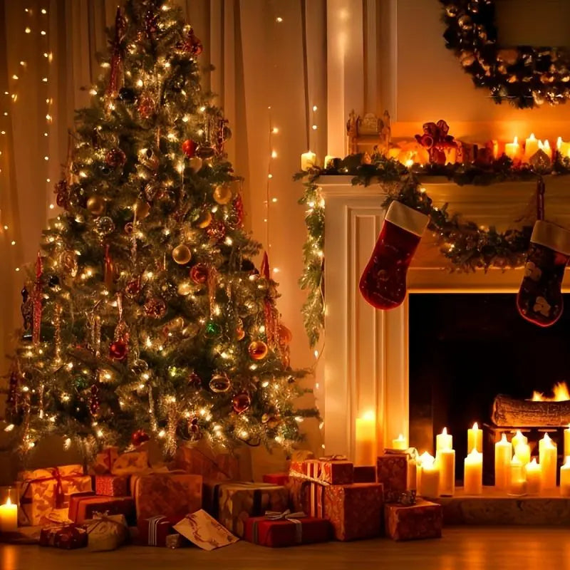 🎄Christmas Early Bird Special Sale 49% OFF✨Christmas LED Garland String Lights – Festive Home Decor and Merry Christmas Ornament🌺