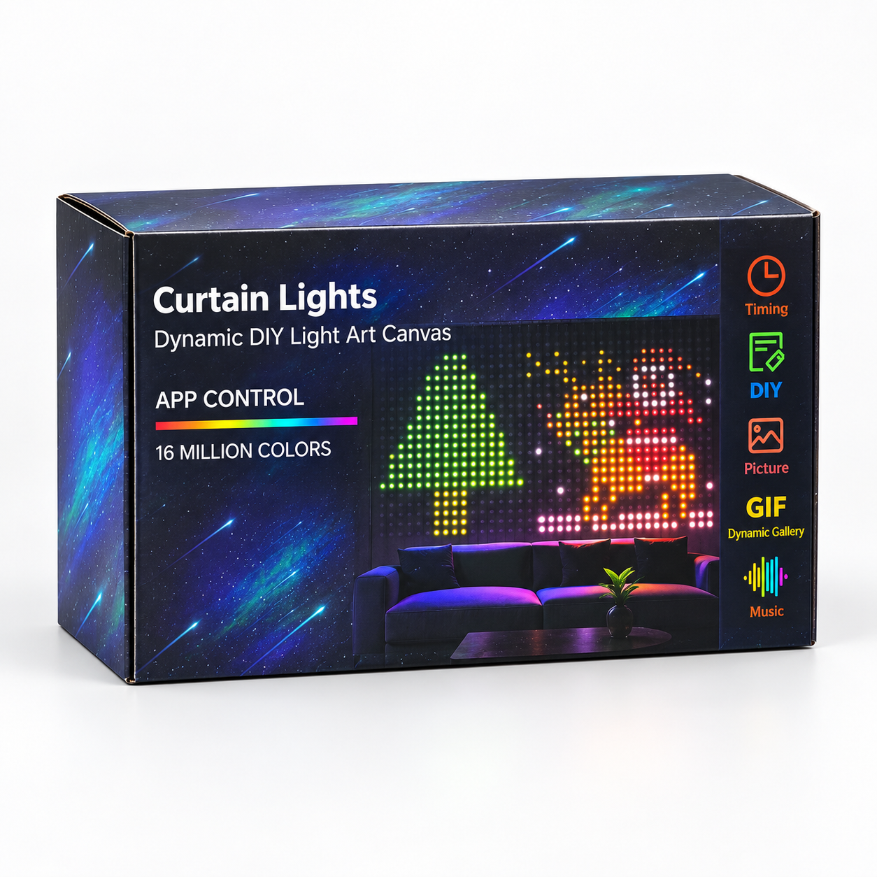 🎅Christmas Early Bird Special Sale 49% OFF -🎄 Smart Animated Mesh Screen 🎆📱✨ Turn Your Balcony Into A Giant LED Light Show! 