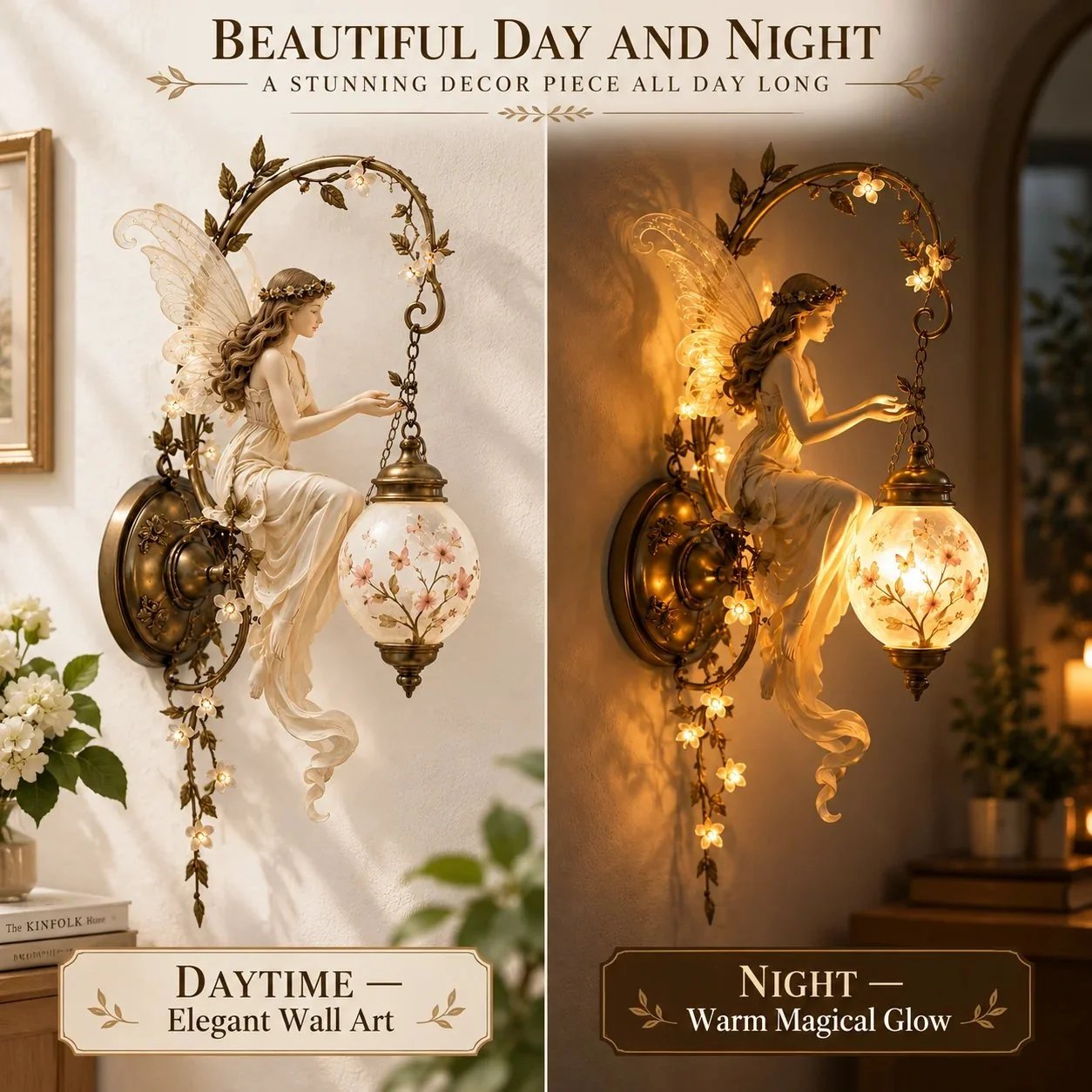 🧚Last Day Promo: 49% OFF!🌸 Fairy Garden Glow Wall Lamp – Whimsical Floral Accent Light for Cozy Spaces