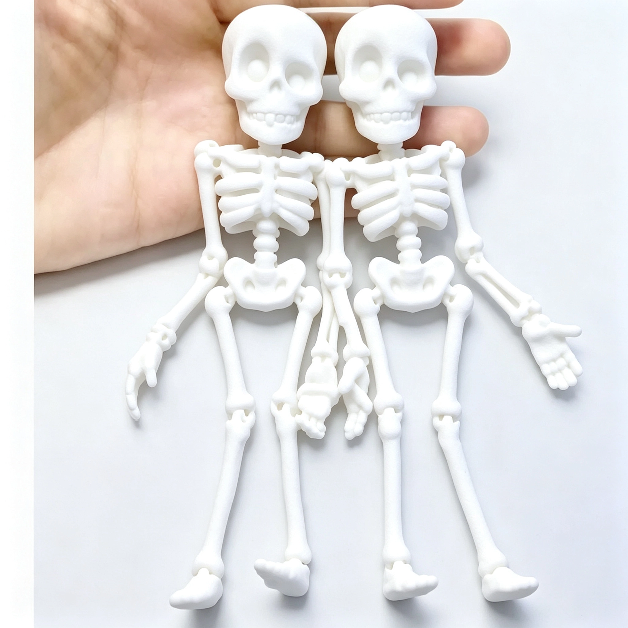 2PCS 3D Printed Skeleton Man,Skeleton Statue,Home Office Decor