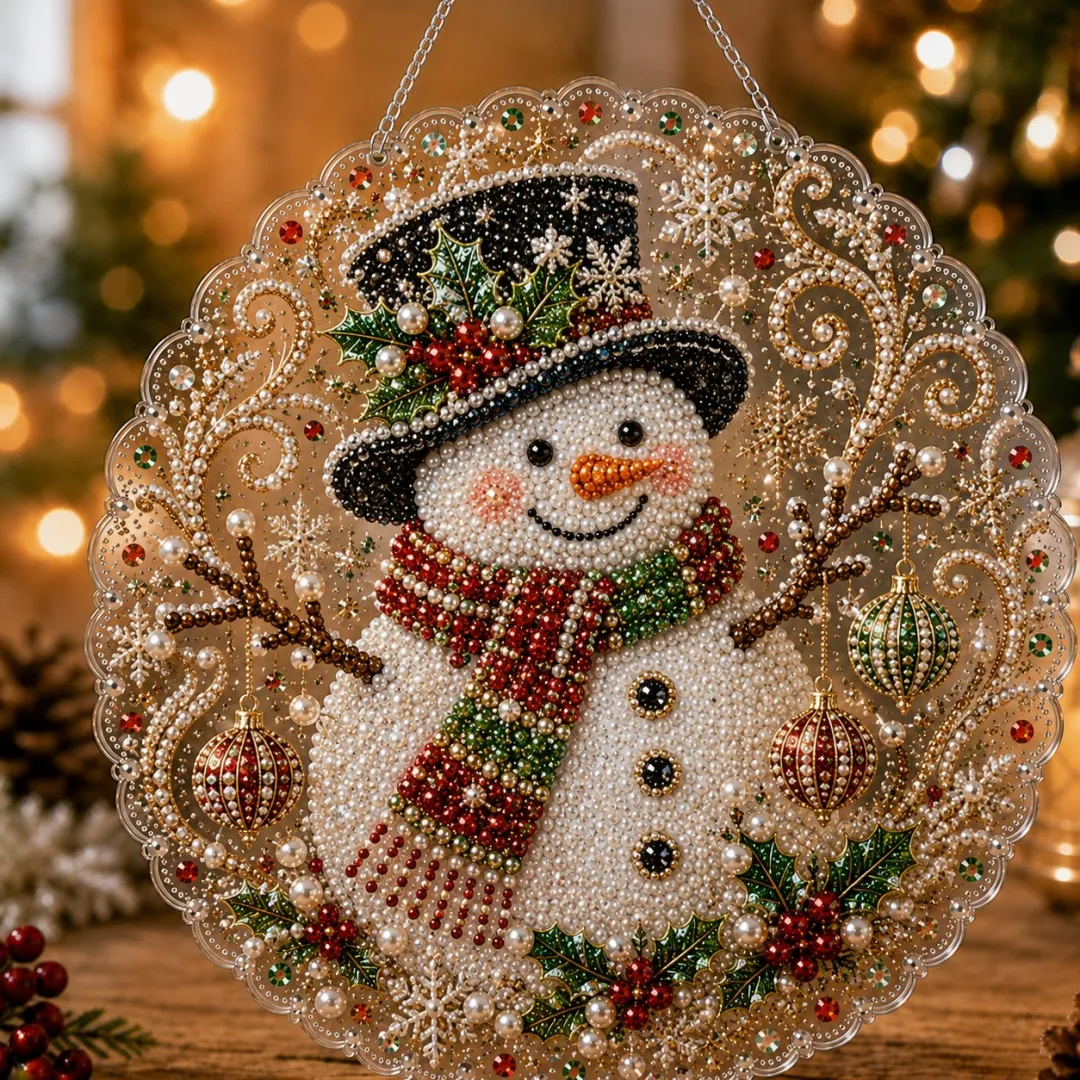🎄Christmas Early Bird Special Sale 49% OFF✨ Christmas Pearl Diamond Art Hanging Ornament Kit